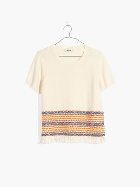 NWT Madewell Jacquard Sweater Tee XS